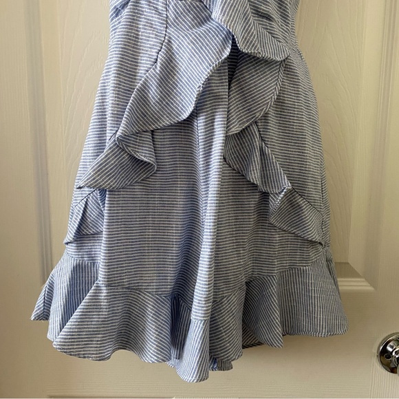 Hello Molly Blue Ruffled Jumpsuit - Picture 4 of 9